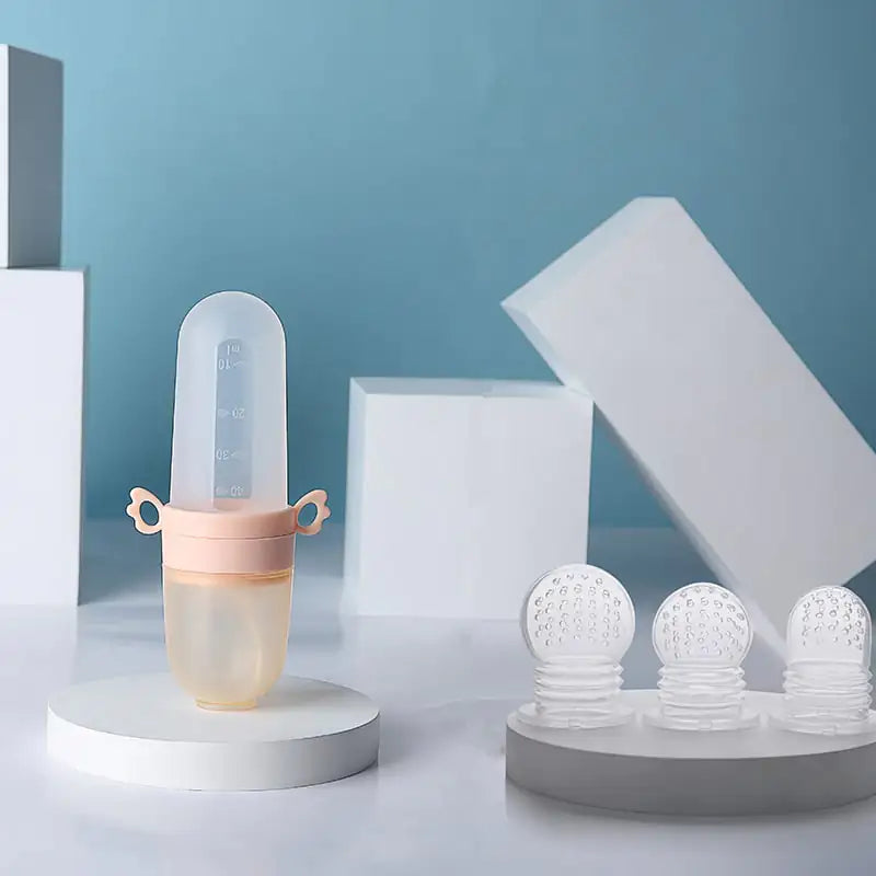 Portable Baby Feeding Spoon and Rice Cereal Bottle