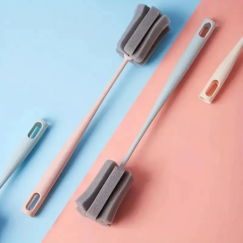 Petal Cup Brush Cleaning Tool with Long Handle