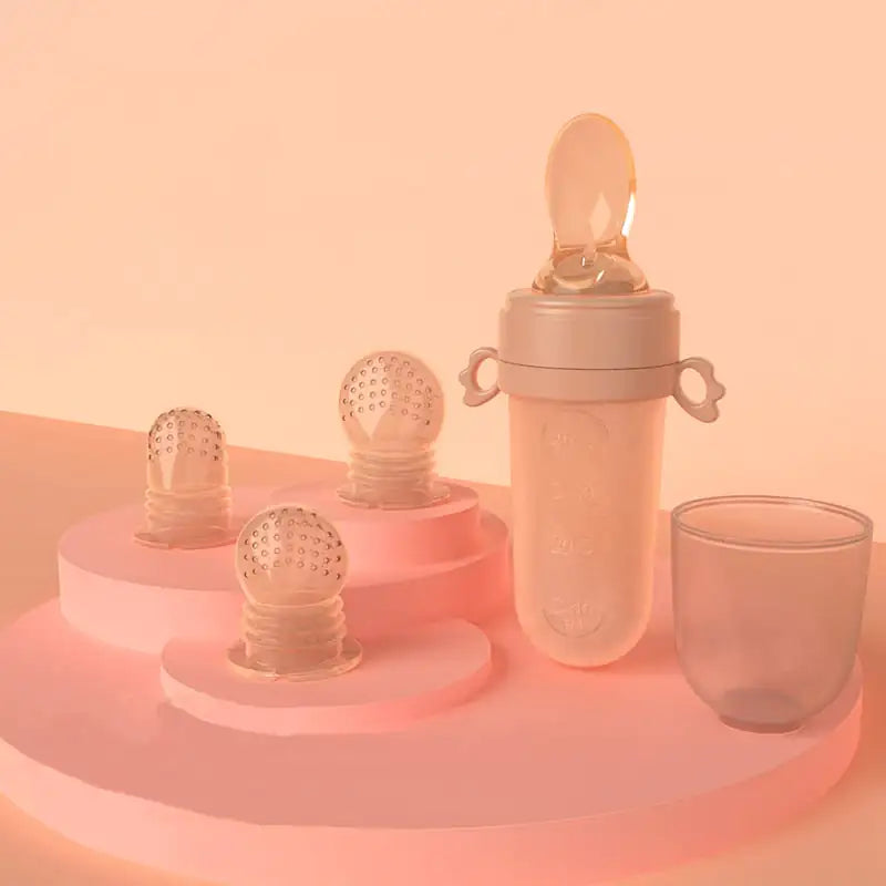 Portable Baby Feeding Spoon and Rice Cereal Bottle