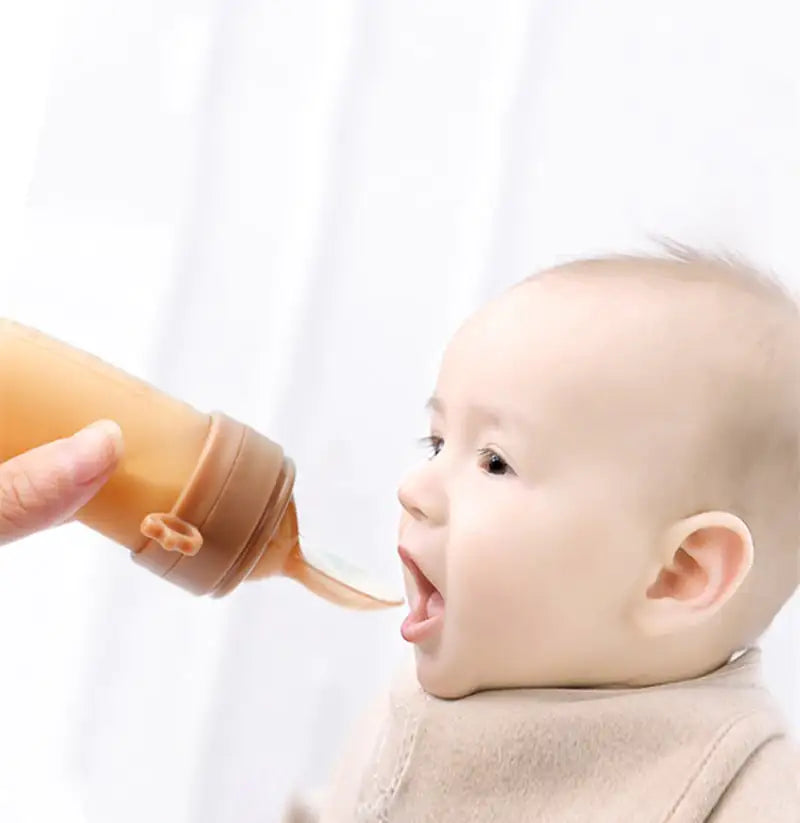 Portable Baby Feeding Spoon and Rice Cereal Bottle